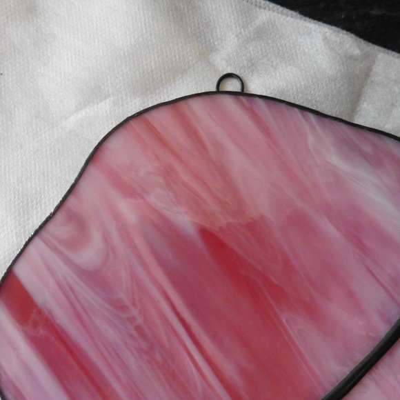 Stained Glass of Baby Girl With Pink Bonnet & White Diaper. Made by myself. - Picture 5 of 5